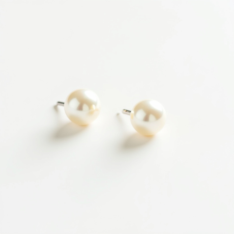 Boucles d'oreilles rondes perles inspi ZA